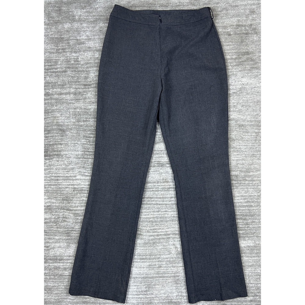 Stringbean Dress Pants Women 11 Gray Straight Leg High Rise Made in USA 8756B-SE